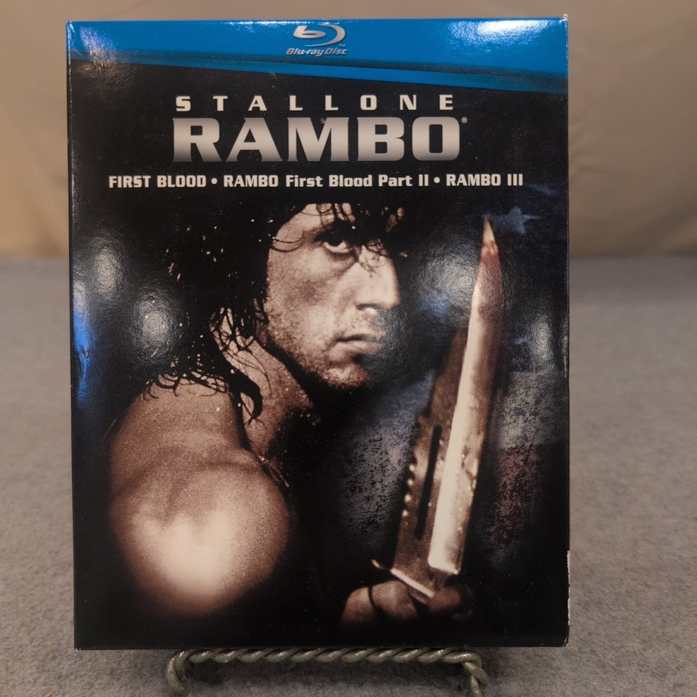 Rambo First Blood Part II III 3-Film Blu-ray Collection Sylvester Stallone Set - Picture 2 of 3